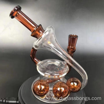 Mini customized distinctive style water cycling glass bongs